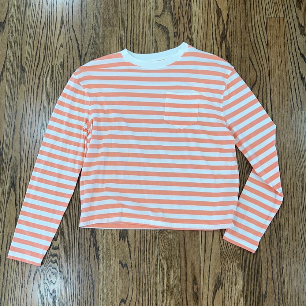 Small Peach/White Striped Shirt from A New Day